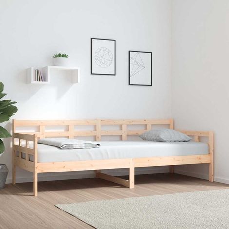 Sofá cama madera maciza de pino 80x200 cm (1/5)