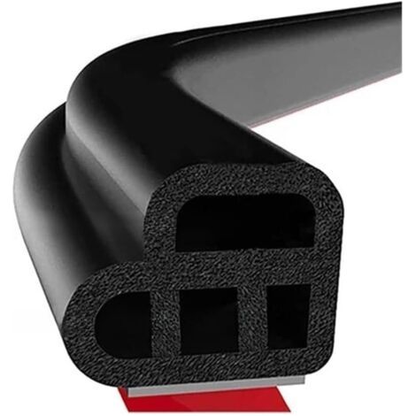 Joint de portière de voiture double couche, joint en caoutchouc, type L, isolation phonique en caoutchouc, compatible avec l'étanchéité de la voiture (1/5)