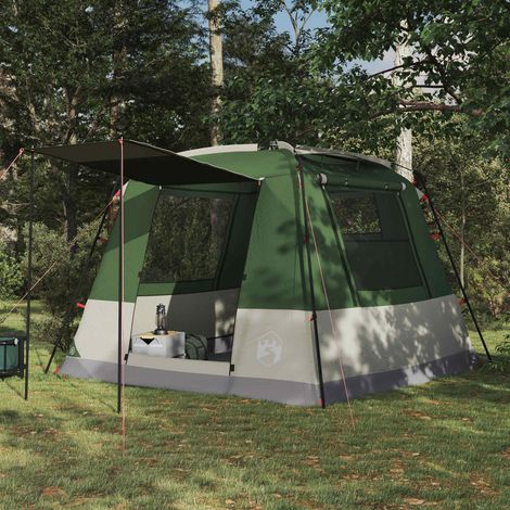 vidaXL  Party Tent  Green 10-Person 185T Polyester with PU Coating