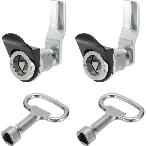 2 Paquet Triangle Cam Serrure Tubulaire Armoire Tiroir Serrure (1/5)