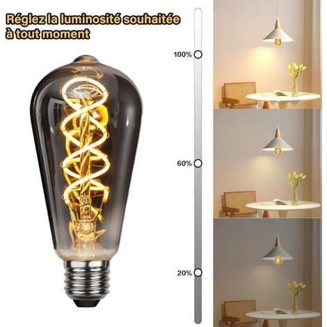 Ampoule Led E27 - Vintage Industriel - 25000 Heures - Gradable - 3 Pièces (1/5)