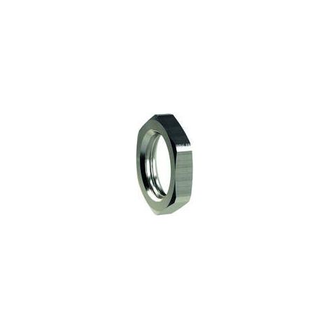 Écrou hexagonal M14 x 1,0, SW 19, laiton nickelé, pression de travail max. 25 bars, tampon de fonctionnement. Charge maximale : 150°C