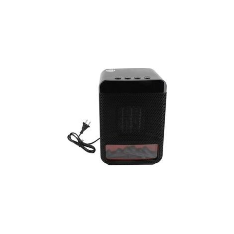 Calefactor eléctrico portátil cerámico PTC de 1000 W con efecto de llama 3D realista: ideal para la oficina y el dormitorio, enchufe de 220 V.