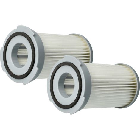 vhbw 2x filtro compatibile con AEG/Electrolux AAC6758, AAC6755 aspirapolvere - Filtro aria di scarico, bianco