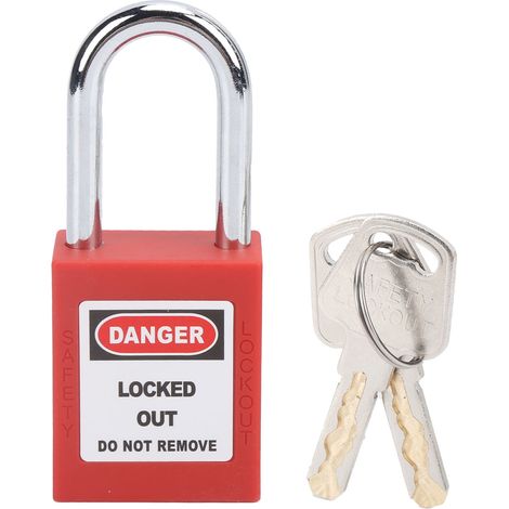 Ortviai Cadenas Sécurité 38MM Anti-Glissement Isolation Résistant Corrosion avec 2 Clés (1/3)