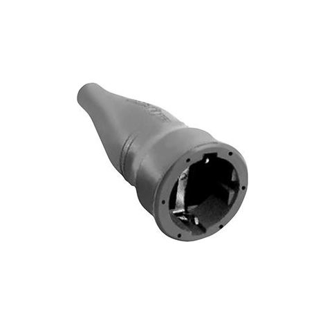 Base de enchufe industrial de goma IP20 16A 240V negra