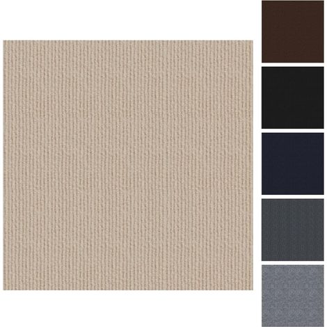 Carreaux de Moquette à Coller, Carrelage de Sol en Moquette Carré 30x30cm, Moquette Auto-adhésive Rembourrée Douce, 30 Carreaux, Kaki (1/5)