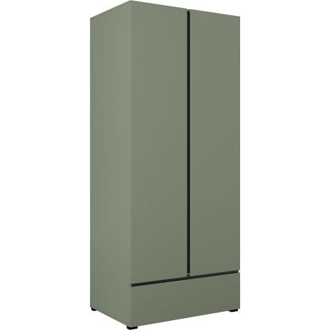 Armario Alfere 118, Verde, 210x89x60cm, Puertas de armario: Con bisagras, Número de estantes: 0