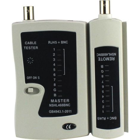 468 BNC RJ45 Network Tester RJ45 Cable Tester Socket Network Ethernet Cable 18.511.23.4cm (1/4)