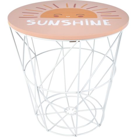 Table enfant avec fonction de rangement, Ø 30 cm (1/2)