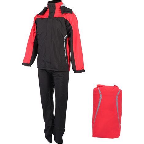Combinaison de pluie pour moto, imperméable, respirante, légère, pantalon avec couvre-chaussures cachés, pour l'équitation en plein air, M. (1/5)