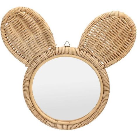 Miroir - Rotin - Rond - 18 cm - Salle De Bain - 1 Piece (1/4)