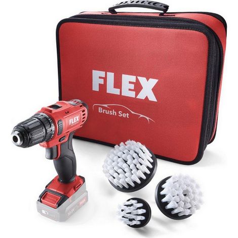Flex Akku-Bohrschrauber DD 2G 10.8 Solo Brush Set ohne Akku und Ladegerät