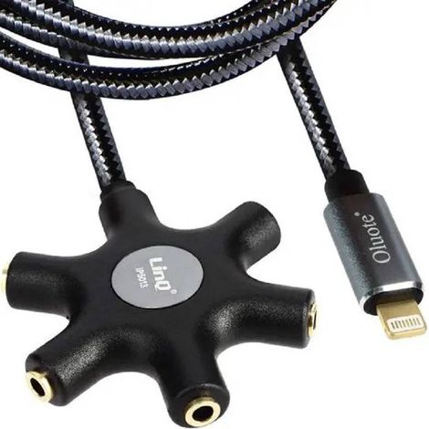 Audio Da Lightning A 5x Jack Femmina Adattatore 5 In 1 Da 1.5 Metri Ip5015 (1/5)