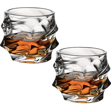 Verres à whisky Tsukiglass, lot de 2 ou 4 verres à whisky en cristal japonais Storm, verres à whisky, bourbon, ensemble de 4 verres à whisky (1/5)