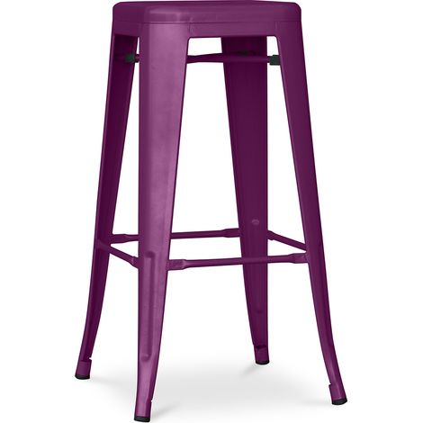 Barhocker - Industriedesign - 76cm - Neuauflage- Stylix Purple