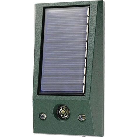 Répulsif à ultrasons pour animaux nuisibles et oiseaux d'extérieur avec stroboscope à mouvement et alarme anti-intrusion (1/5)