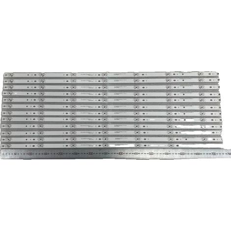 Ruban LED, Longueur 735 mm, Alimentation DC 3V, 7 LEDs, Moins de 60 Flux Lumineux, Certification CE (1/5)