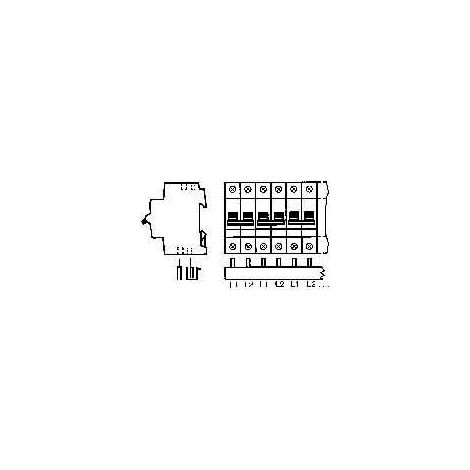 Peigne 2P 58modules 10mm² 2CDL220001R1058 ABB 359831