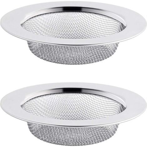 2PCS Filtre à Évier en Acier Inoxydable, Filtre de Vidange de 11,5 cm, Crépine d'évier, Tamis d'évier, Crépine d'évier de Cuisine (1/5)