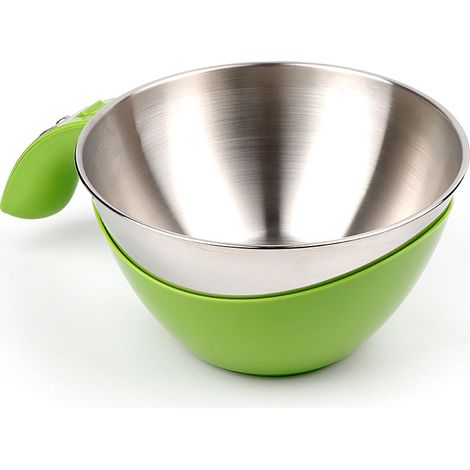 Balance de nutrition de cuisson de cuisine de 5kg, vert d'herbe, bassin en acier inoxydable, 5kg / 1G (1/5)