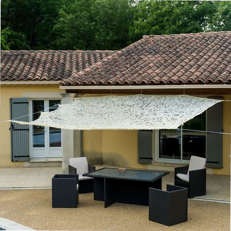 Werka Pro – Toile d'ombrage ajourée rectangulaire 2 x 3m – 120 g/m² polyester – Traitement anti UV – Anneaux en métal chromés - PRO 2 X