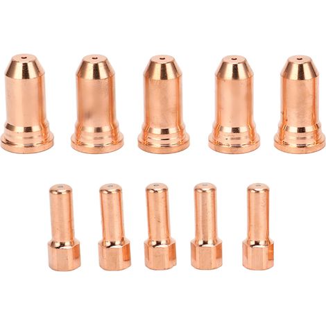 Kit 10 pièces électrode et buse cuivre 1,5mm consommables coupeur plasma pour série PT100 (1/5)