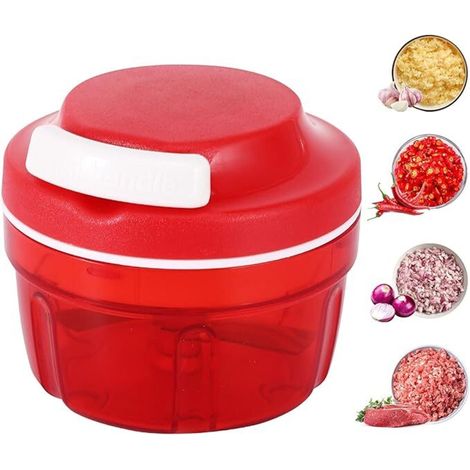 Manueller Zerkleinerer 300ml, für Gemüse, Fleisch und Zwiebeln (1/5)