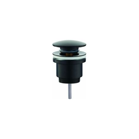 Raccordo di scarico rotondo click-clack, nero opaco, Rubinetterie PCUNR, nero opaco, raccordo di scarico rotondo click - Crezuo