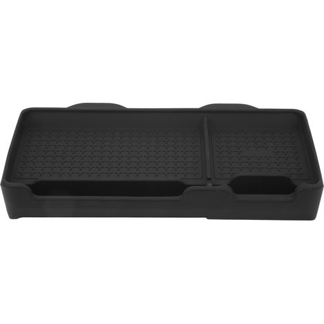 Étui de rangement multifonctionnel en silicone avec aimant caché pour tableau de bord de voiture Tesla Model 3 ou Y (noir) (1/5)