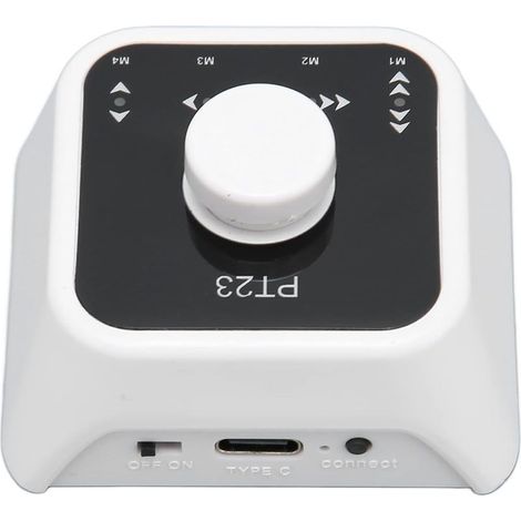 Bluetooth-Pedal-Turner-Pedaal, USB-aufladbarer tragbarer Page-Turner-Page-Turner für Tablet-Telefone, Bluetooth-Pedaal-Page-Turner (weiß) (1/5)