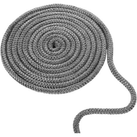Joint tressé pour insert et poêle 10mm x 4m – Imprégné de graphite – Résistant jusqu'à 550 °C – Corde en fibre de verre pour étanchéité (1/5)
