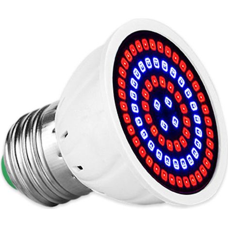 Lampe horticole E14, lampe LED à spectre complet avec UV et IR pour plantes d'intérieur, potager, jardin fleuri, serre, succulentes-AquaForge