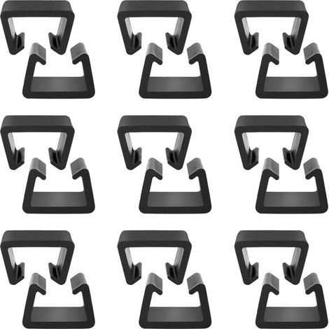 Lot de 12 pinces pour meubles de jardin, pinces pour meubles de patio en osier, pinces pour meubles en plastique, pinces de connexion pour meubles de jardin en rotin. (1/5)