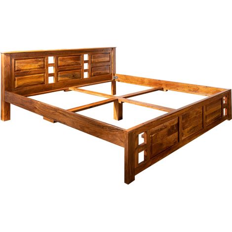 Bett Akazie 140x200x90 honig lackiert OXFORD 0251