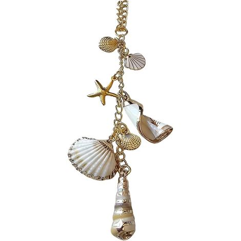 Accessori per auto Ciondoli Parti Decorazioni Ornamenti Specchietto retrovisore Calotta Fatto a mano Interno 18 cm Oro (1/4)