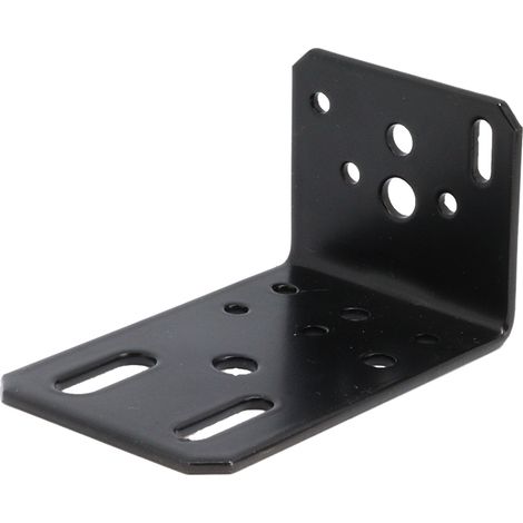 Ancrage d'angle Noir 50 x 90 x 60 mm Équerre de fixation - Par pièce