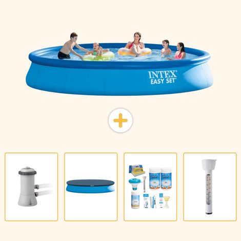 Intex Piscine Easy Set Ronde - 457x84 cm - 5-pièces S226 (1/5)