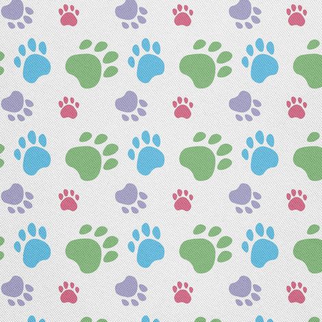 Outdoor dekostoffe oxford - Motiv bunte Pfoten 2 I DX585 (1/5)