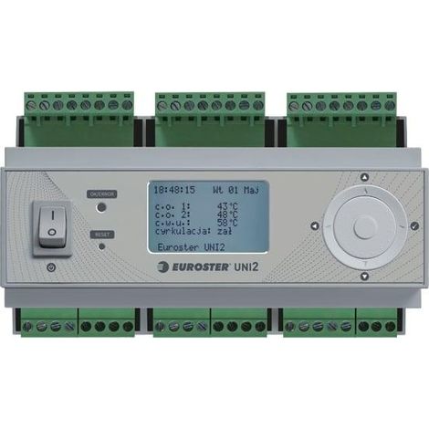 Euroster UNI2 controllore climatico grigio per riscaldamento