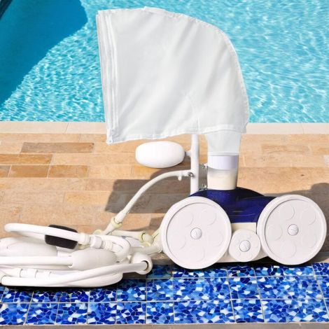 Lot de 2 Sacs Filtrants Polaris 280 & 480 avec Fermeture Éclair et Velcro (Blanc) Accessoires de Rechange pour Robot Nettoyeur Piscine (1/5)