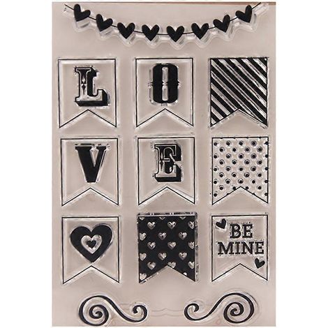 Liebes-Silikonstempel für DIY-Alben, Scrapbooking, Fotokarten, Dekoration und Geschenk