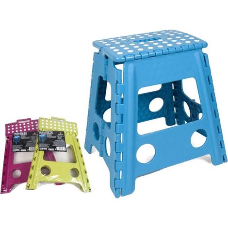 Sgabello Pieghevole Max. 80kg Vari Colori 23x19x19cm (1/4)