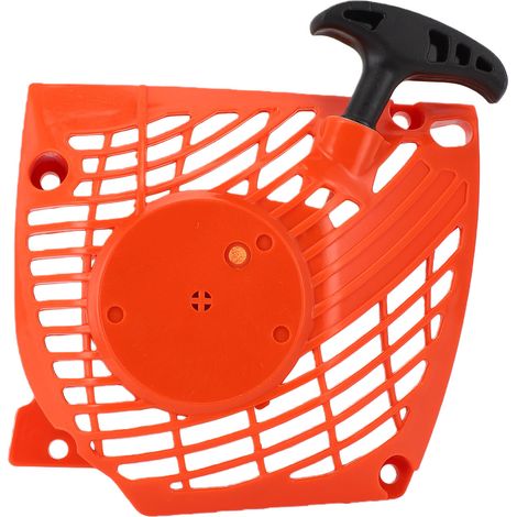 Démarreur à recul adapté pour Echo CS370 CS400 CS370F CS400F CS420ES, pièce d'assemblage de traction en plastique pour tronçonneuse Orange (1/5)