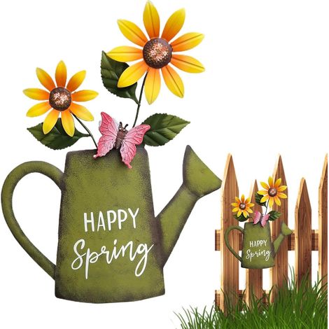 Piquets de jardin de printemps - piquets de pelouse en métal - Décor (1/5)
