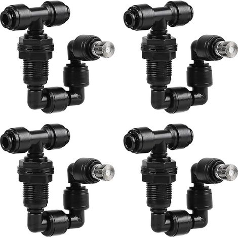 4 Pièces Tête Unique Reptiles Buse de Terrarium, 360° Réglables Reptiles Brumisateur Mist Sprinkler, Brumisateur Terrarium pour Reptiles Plantes Humidification (1/5)