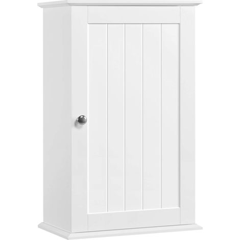 Armoire Murale Salle de Bain, 35 x 20,7 x 55 cm, Blanc (1/5)