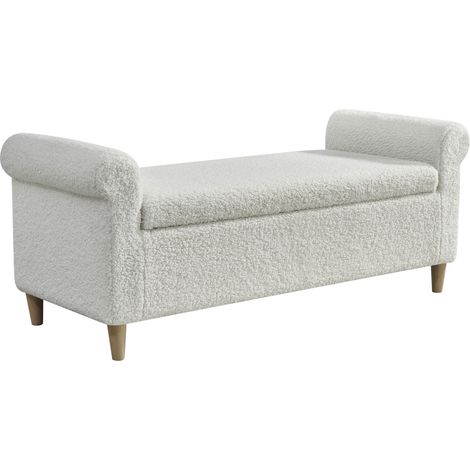 CAIziRepose-pieds de rangement avec coussin en tissu et couvercle rabattable (1/3)