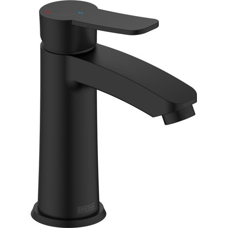 Bristan Appeal Eco Start Basin Mixer Tap with Clicker Waste - Black (1/5)
