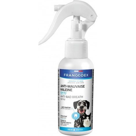 Spray anti-mauvaise haleine 100ml Pour Chiens et Chats - Francodex (1/2)